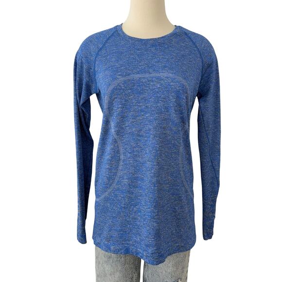 Lululemon Swiftly Tech Long Sleeve 2.0 Top Contour Form Pipe Dream Blue 12 - Picture 1 of 9